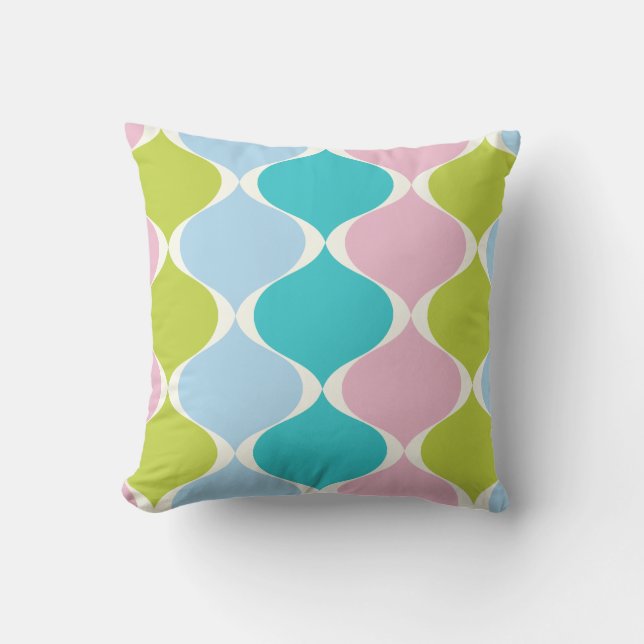 Coussin PixDezines mod ogee do-it-yourself couleur arrière (Recto)