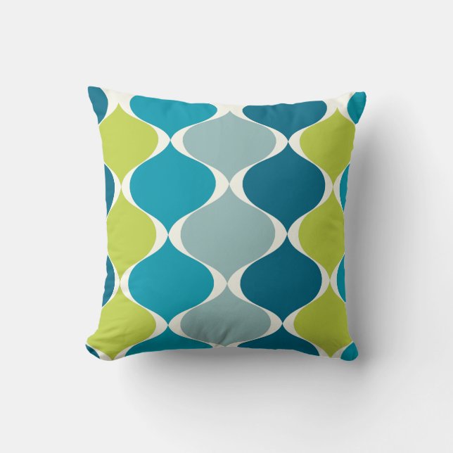 Coussin PixDezines mod ogee do-it-yourself couleur arrière (Recto)