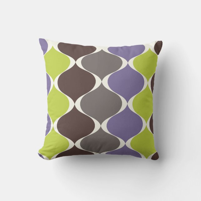 Coussin PixDezines mod ogee do-it-yourself couleur arrière (Recto)