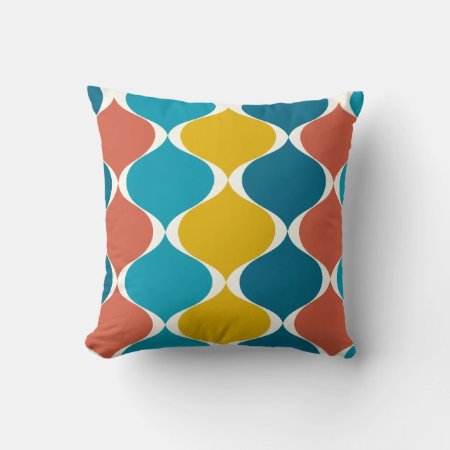 Coussin PixDezines mod ogee do-it-yourself couleur arrière (Recto)
