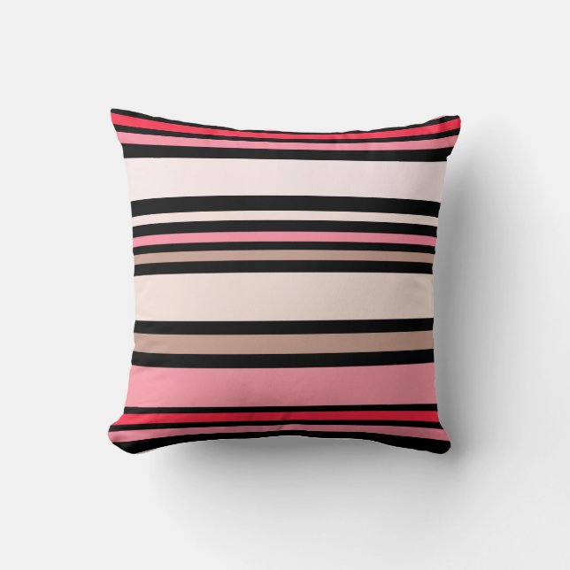 Coussin PixDezines rayures/do-it-yourself couleur (Recto)