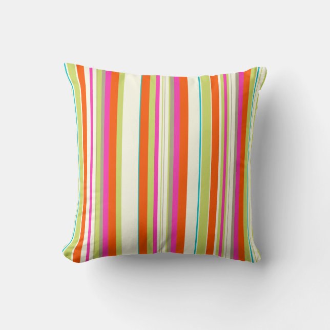 Coussin PixDezines rayures/do-it-yourself couleur (Recto)