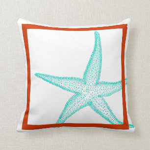 Coussin PixDezines starfish/DO-IT-YOURSELF trim+couleur ar