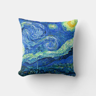 Coussin PixDezines van gogh nuit étoile
