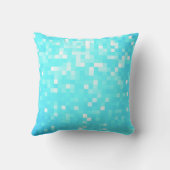 Coussin Pixel Aqua Turquoise (Verso)