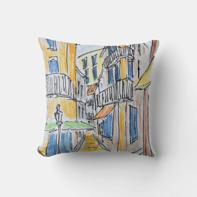 Coussin Placette Abbe Robert Jarred | Vieux Nice, France (Recto)