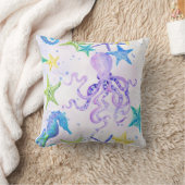 Coussin Plage Côtière Plage Plage Plage Plage Plage Octopu (Couverture)