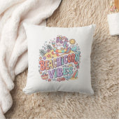 Coussin Plage de Licorne Vibes Fantaisiste Fond Blanc (Couverture)