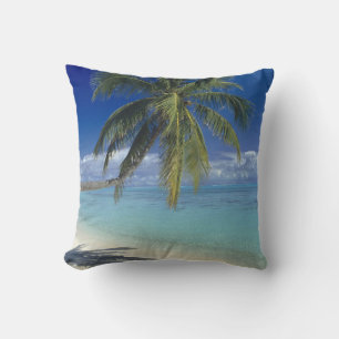 Coussin Plage de Matira sur l'île de Bora Bora, Société