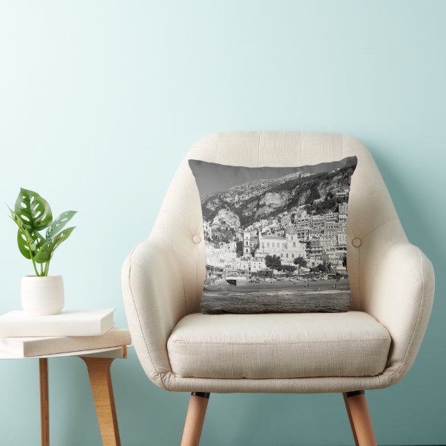 Coussin Plage de Positano Marina Grande 1 - BN (Chaise)