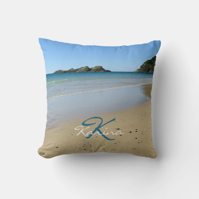 Coussin Plage de rivage personnalisée Jeu d'oreiller (Recto)