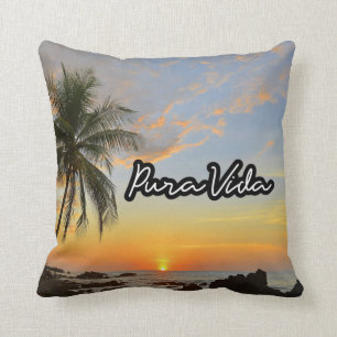 Coussin Plage Sunset de Pura Vida Costa Rica