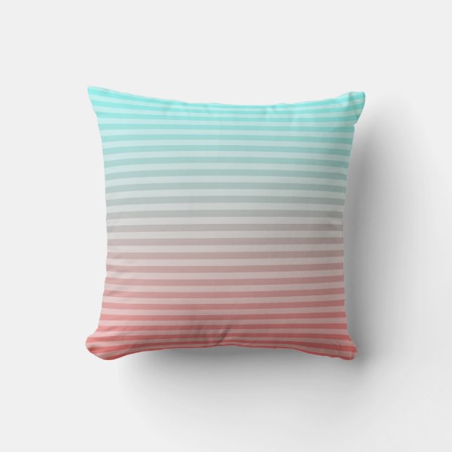 Coussin Plage Teal couvrant/pêche (Recto)