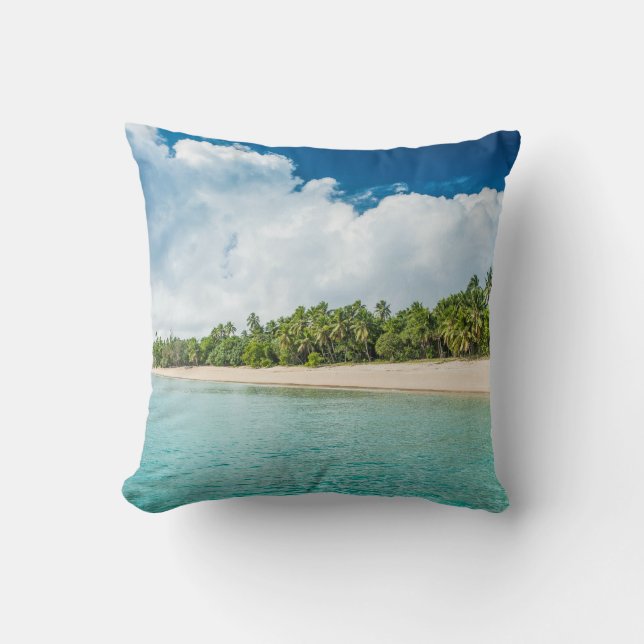 Coussin Plage Tropical Fringed (Recto)