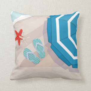 Coussin Plage tropicale