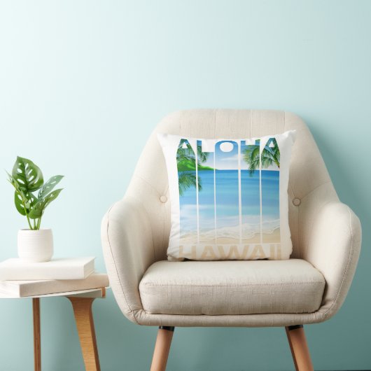 Coussin Plage tropicale des îles Aloha Hawaii (Chaise)