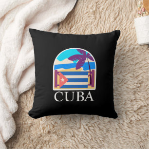 Coussin Plage Vintage voyage de Cuba