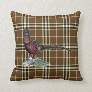 Coussin Plaid de faisan