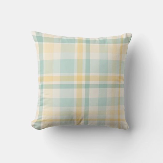 Coussin Plaid de Noël pastel trois (Recto)