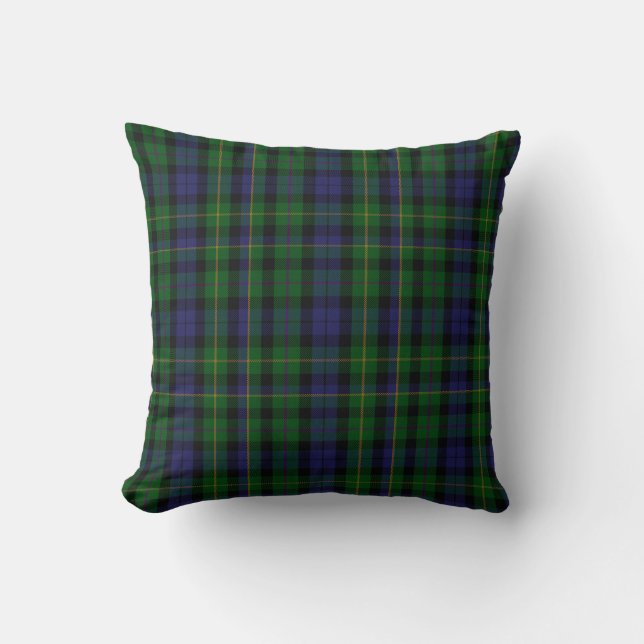 Coussin Plaid de tartan traditionnel de clan de MacBride (Recto)