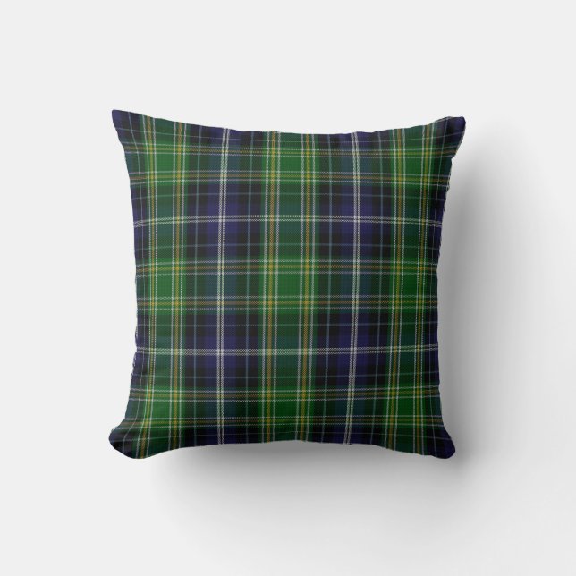 Coussin Plaid de tartan traditionnel de clan de MacKellar (Recto)