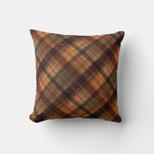 Coussin Plaid écossais écossais écossais écossais marron o