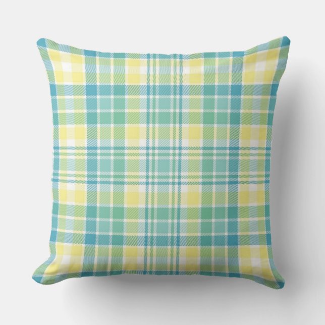 Coussin Plaid en pastel (Recto)