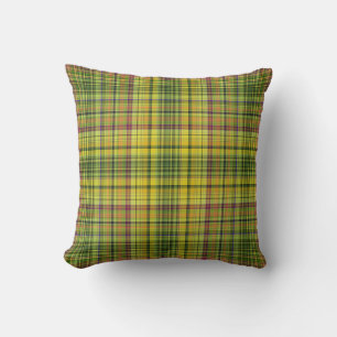 Coussin Plaid multicolore