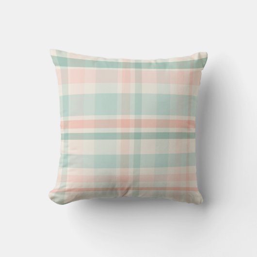 Coussin Plaid pastel doux un (Recto)