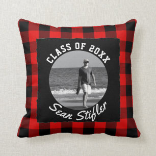 Coussin Plaid rustique de Buffalo du souvenir