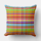 Coussin Plaid Tropical HITT (Recto)