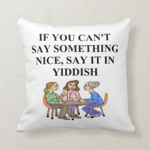 Coussin plaisanterie Yiddish