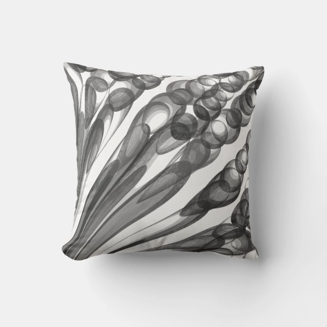 Coussin Plaisir à bulle pullée / Noir & Blanc / (Recto)