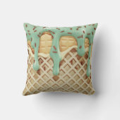 Coussin Plaisir à la crème glacée Minty (Verso)