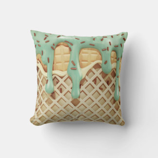 Coussin Plaisir à la crème glacée Minty