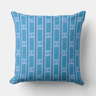 Coussin Plaisir et fantaisie Blue Pretzel