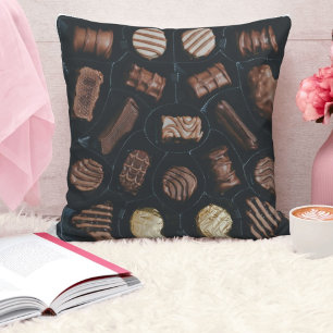 Coussin Plaisirs décadents Motif au chocolat Lance Oreille