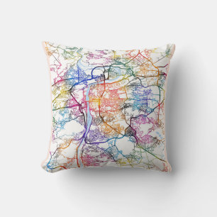 Coussin Plan de la ville de Prague en République tchèque