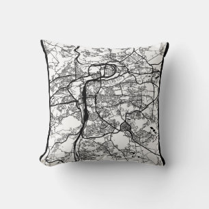 Coussin Plan de la ville de Prague en République tchèque