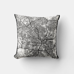 Coussin Plan de la ville de San Antonio États-Unis