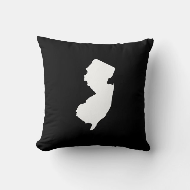 Coussin Plan de l'État du New Jersey (Recto)