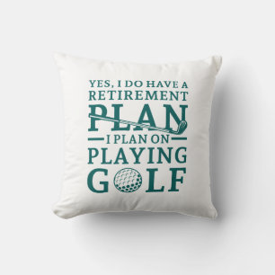 Coussin Plan de retraite Golf
