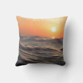 Coussin Plan d'eau pendant l'heure dorée (Verso)