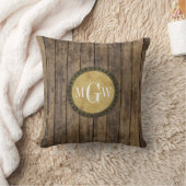 Coussin Planches aspect Bois Rustique #1 Steampunk 3 Monog (Couverture)