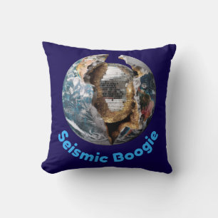 Coussin Planet Disco Core - La Terre se brise en mode Part