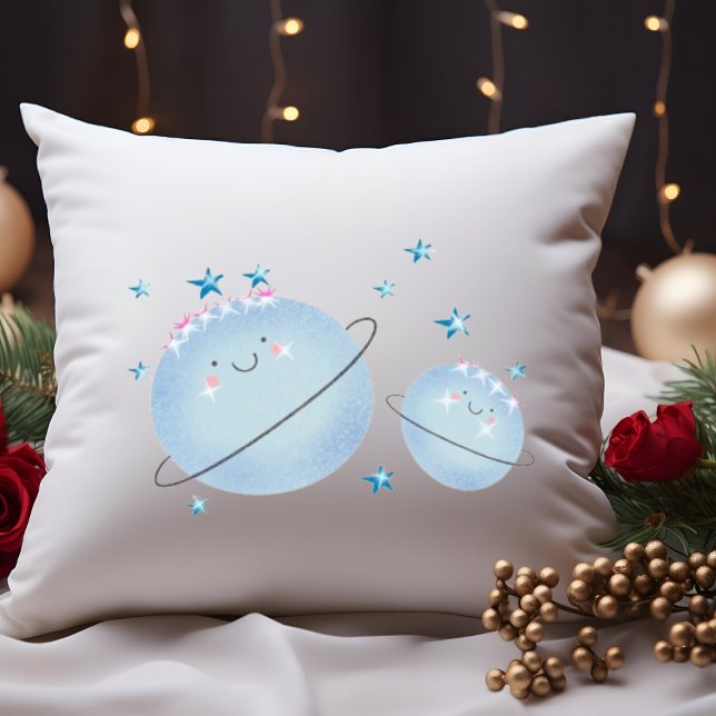 Coussin Planète bleue Maman & Moi  (Créateur téléchargé)