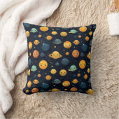 Coussin Planètes drôles motif spatial (Couverture)