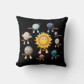 Coussin Planètes et système solaire (Recto)