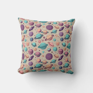 Coussin Planètes Pastel