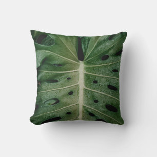 Coussin Plante de feuille verte
